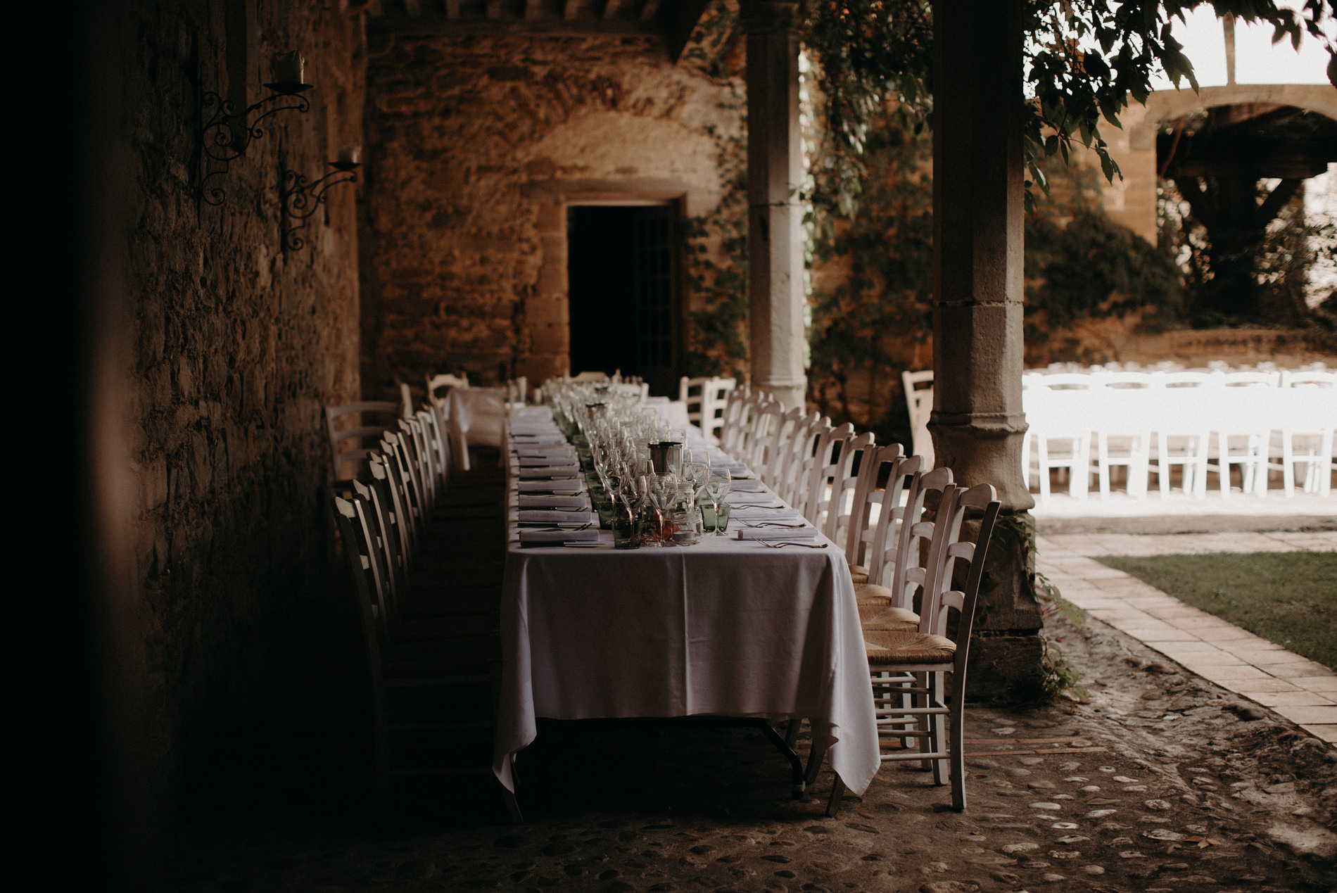 Labbaye chateau de camon wedding